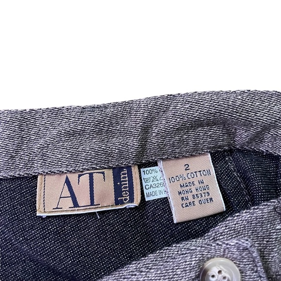 AT DENIM 100% COTTON WRAP AROUND MIDI SKIRT TAN SIZE 2 - Picture 7 of 8